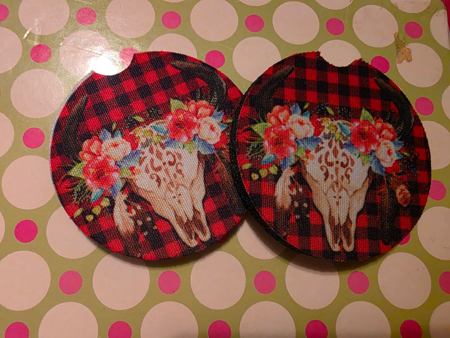 Coasters round soft sublimated for the car