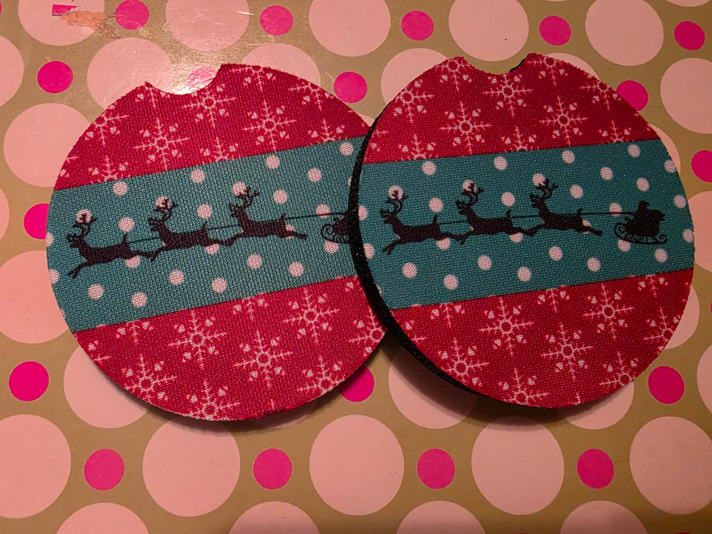Coasters round soft sublimated for the car