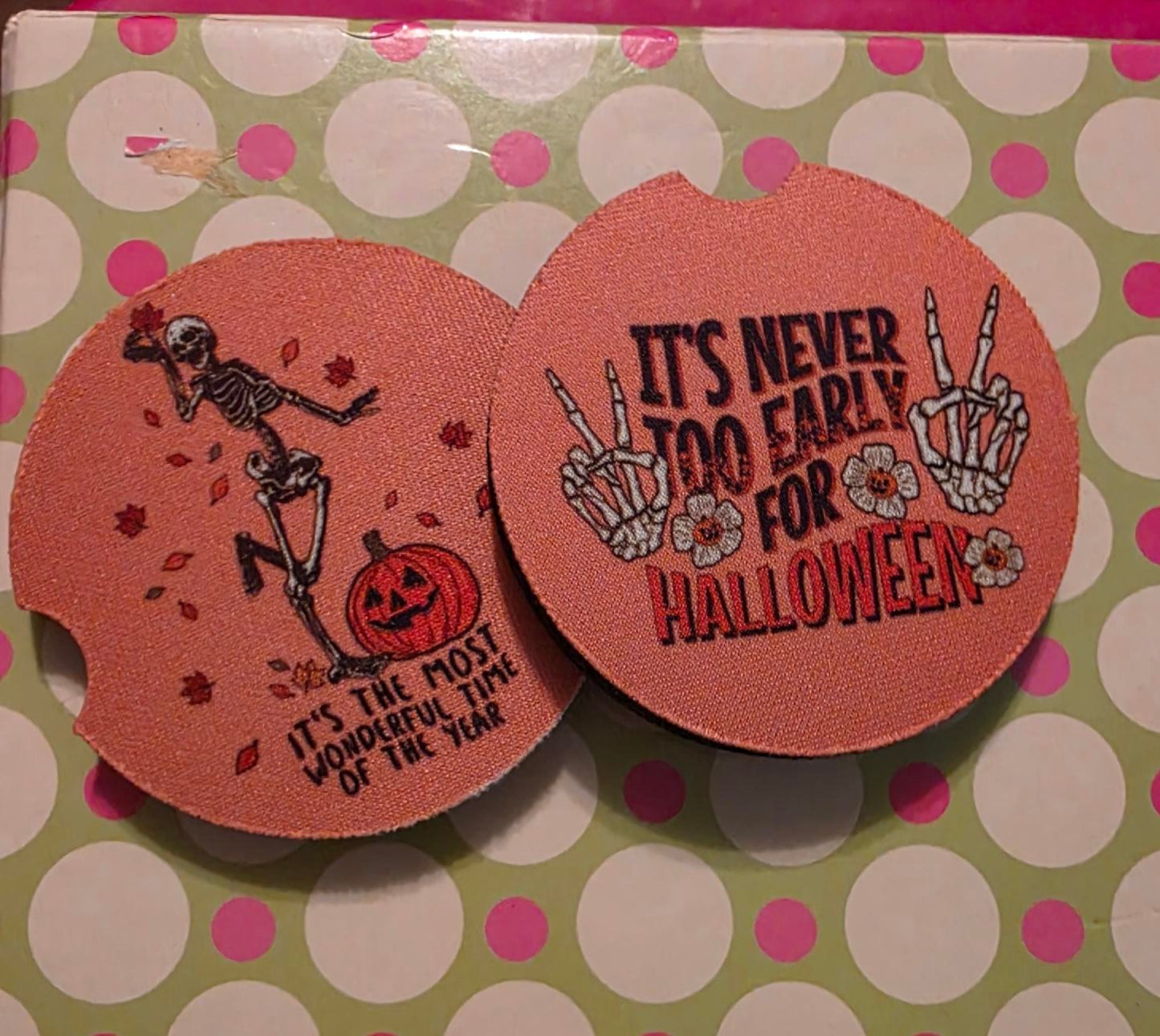 Coasters round soft sublimated for the car