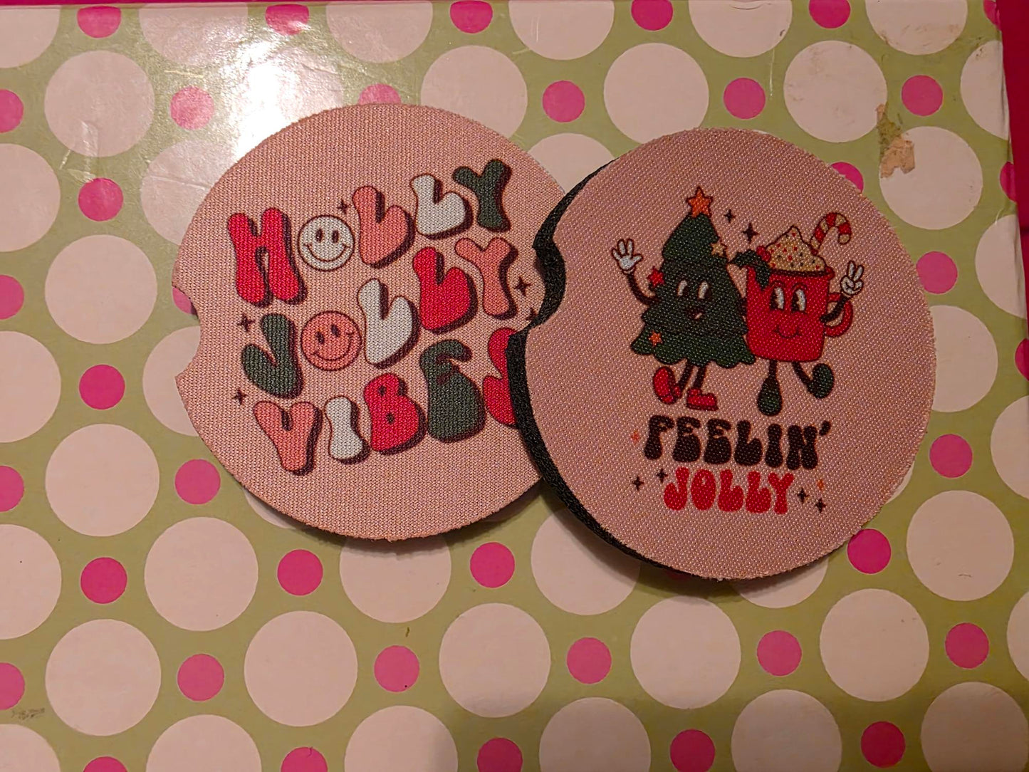Coasters round soft sublimated for the car