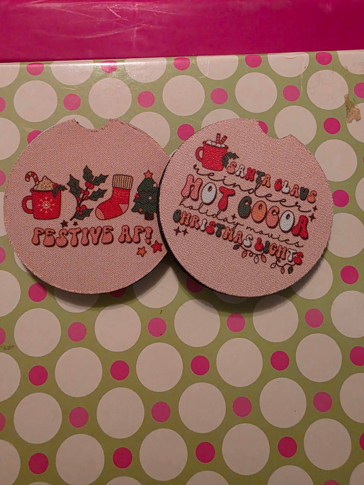 Coasters round soft sublimated for the car