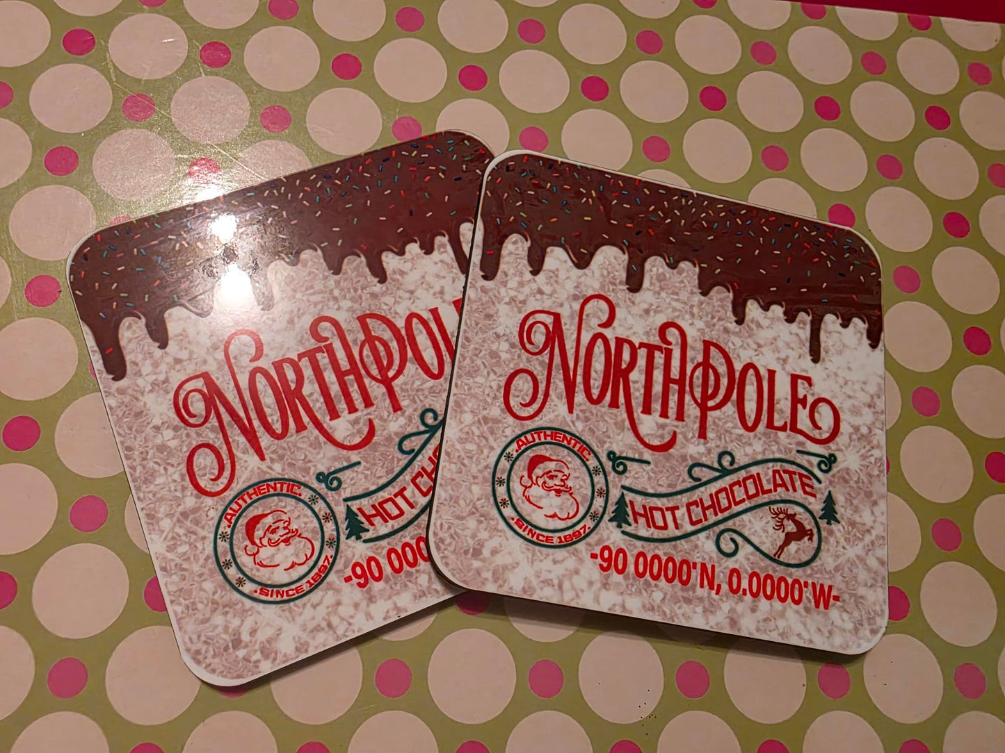 Square hard coasters sublimated