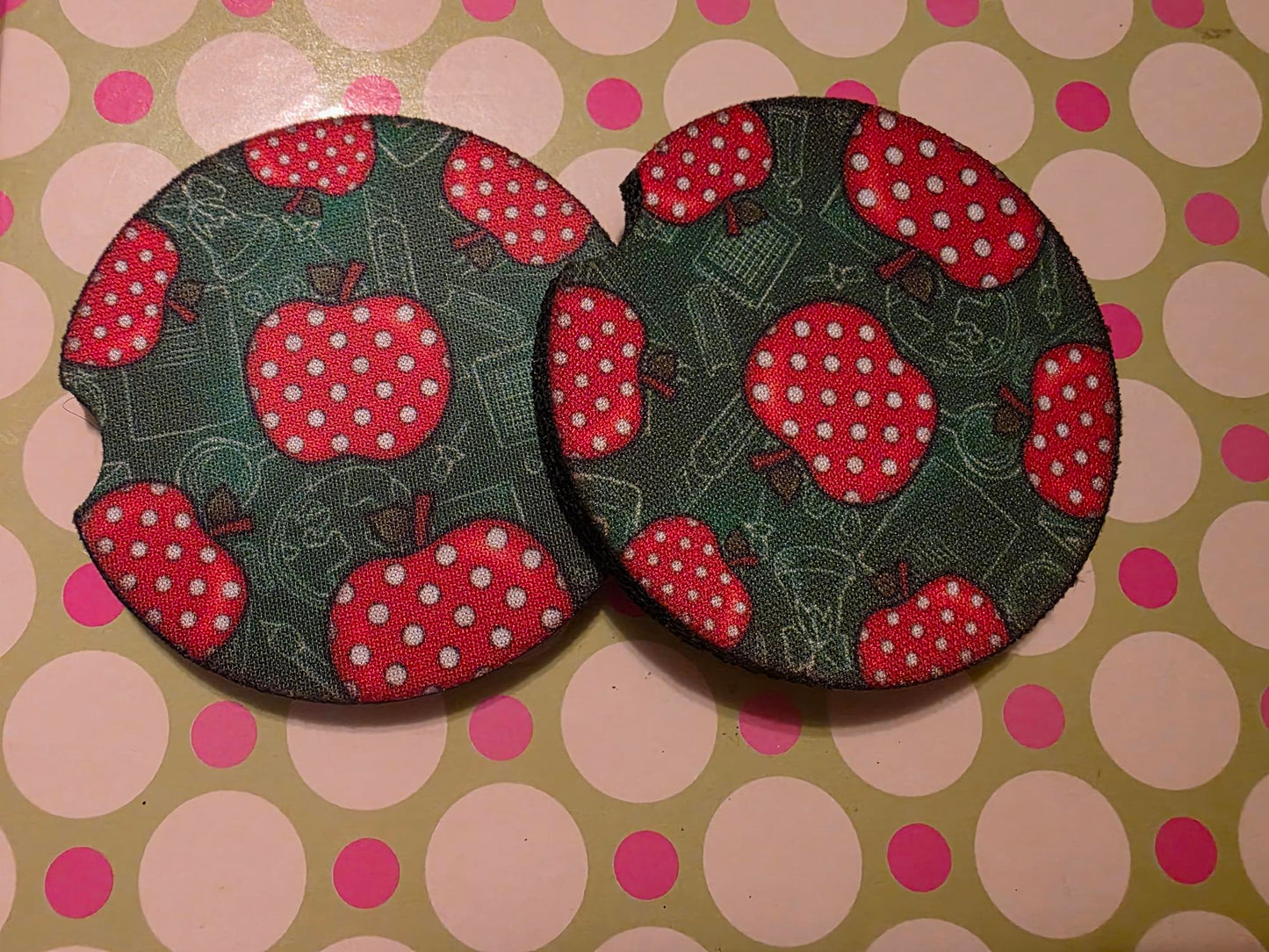 Coasters round soft sublimated for the car