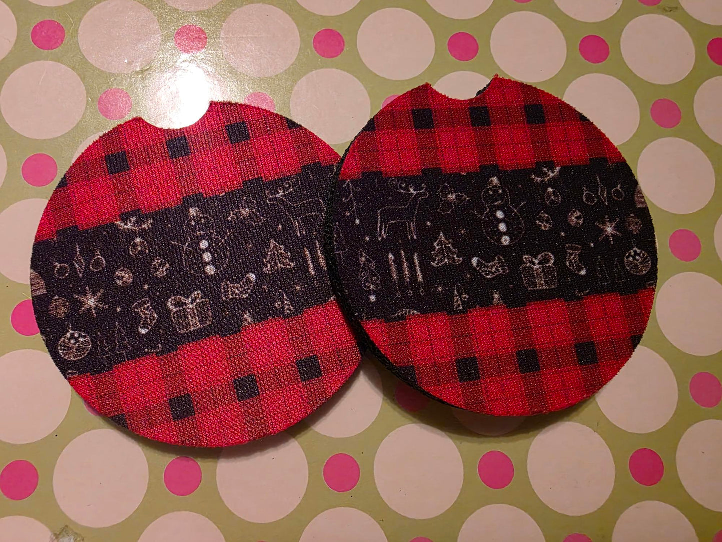 Coasters round soft sublimated for the car