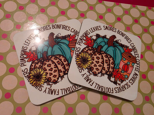 Square hard coasters sublimated