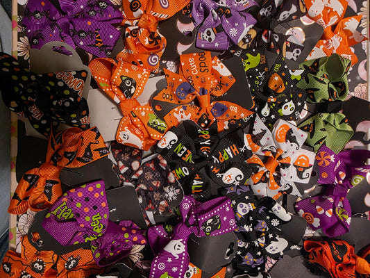 Children's Clip hair bows Halloween