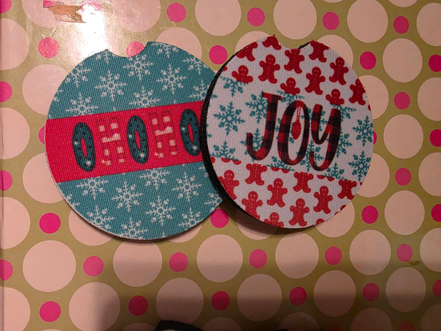Coasters round soft sublimated for the car