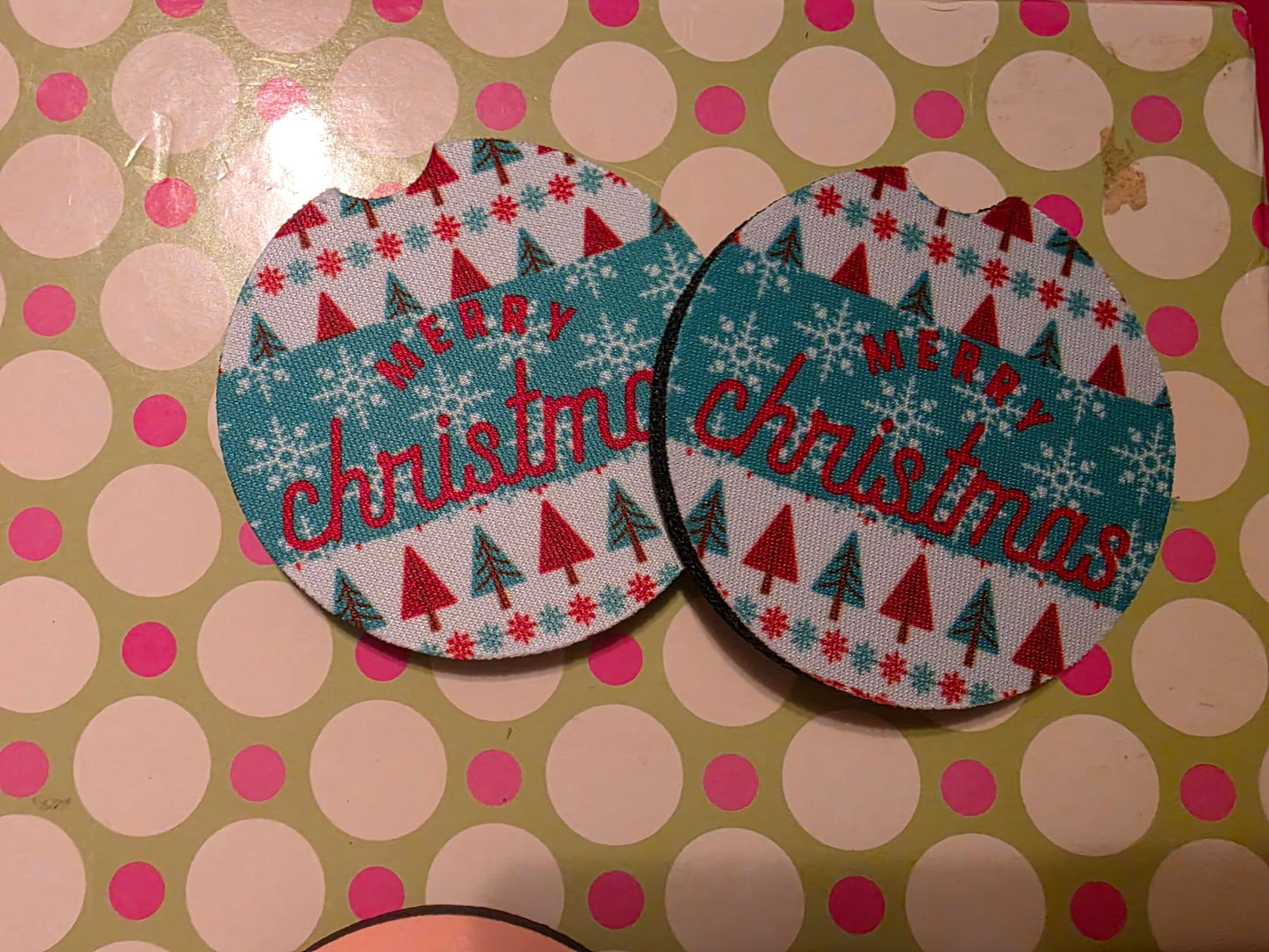 Coasters round soft sublimated for the car