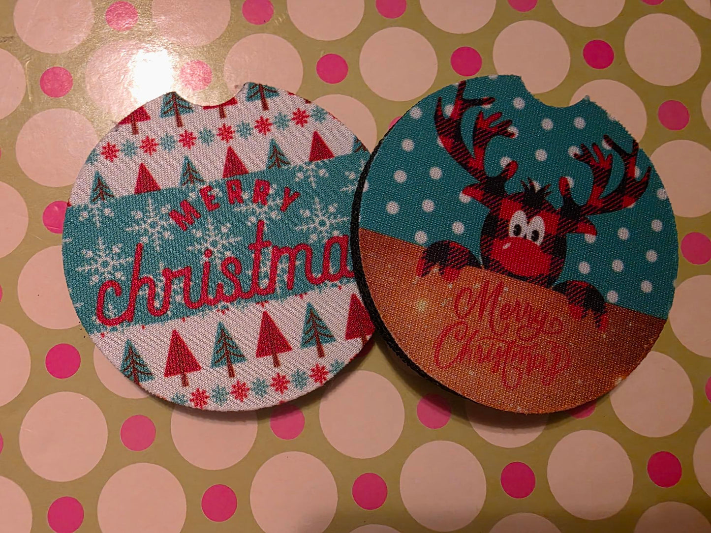 Coasters round soft sublimated for the car
