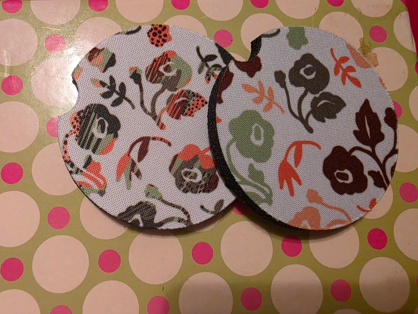 Coasters round soft sublimated for the car